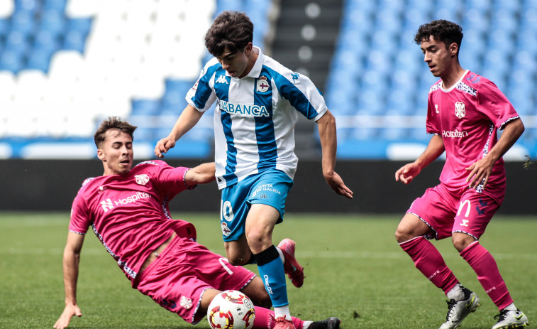 El Dépor Juvenil confirma en Riazor su presencia en la final a cuatro de la Copa de Campeones (2-1)