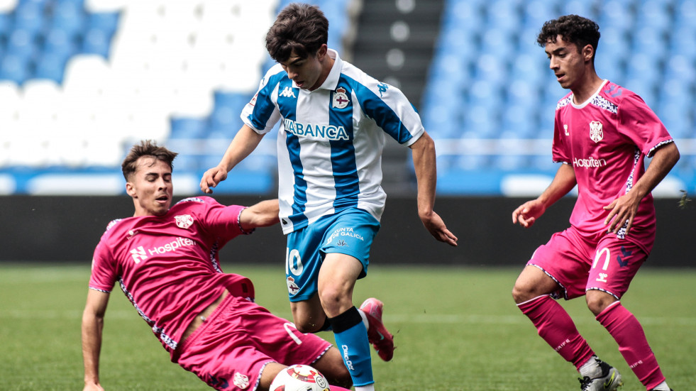 El Dépor Juvenil confirma en Riazor su presencia en la final a cuatro de la Copa de Campeones (2-1)