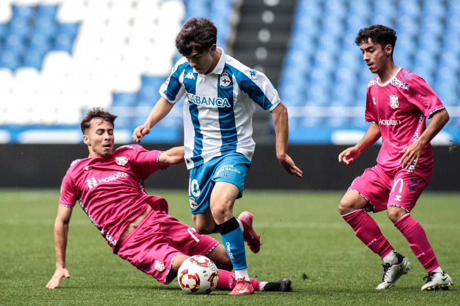 El Dépor Juvenil confirma en Riazor su presencia en la final a cuatro de la Copa de Campeones (2-1)