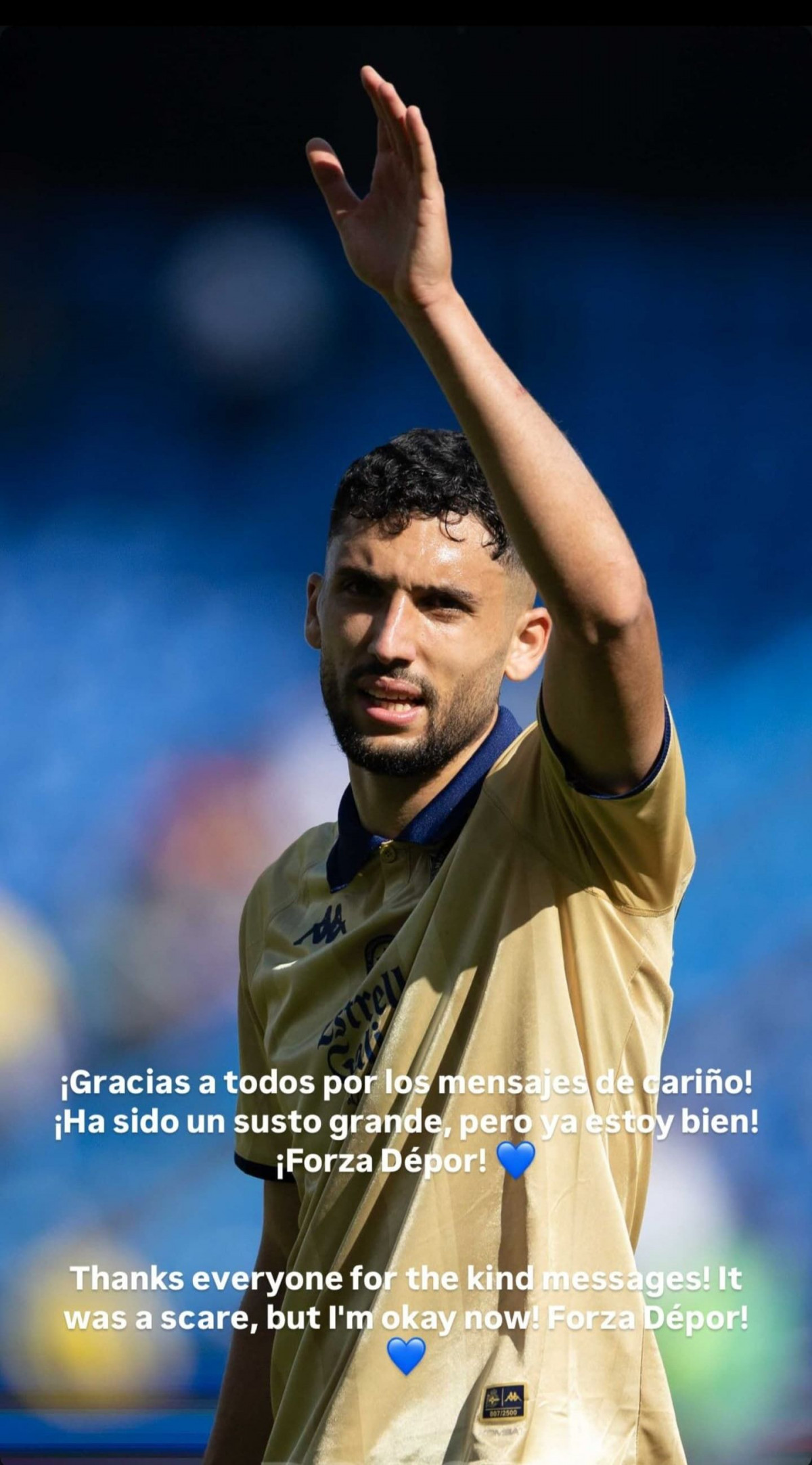 Zaka agradece los mensaje de cariño