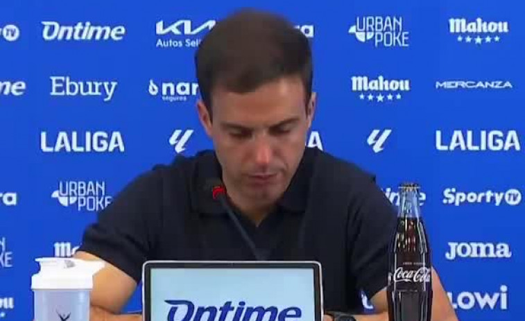 Las lágrimas de Borja Jiménez, exentrenador del Deportivo, tras descender con el Leganés