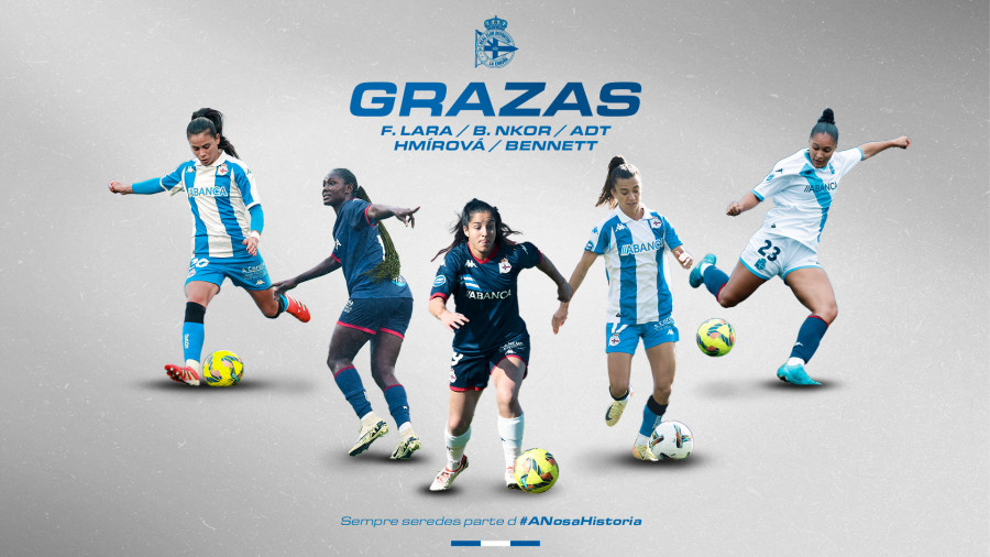 El nuevo proyecto del Deportivo arranca con cinco bajas