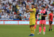 Pablo Vázquez, saludando a la afición en La Romareda   fernando fernández
