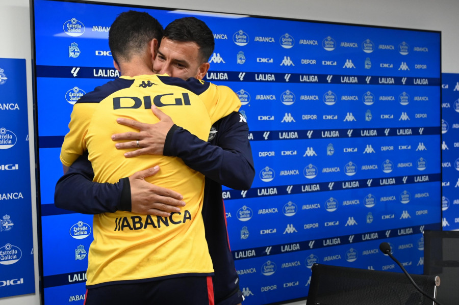 La plantilla del Dépor se despide de dos de sus capitanes: "Un ejemplo en todos los sentidos"
