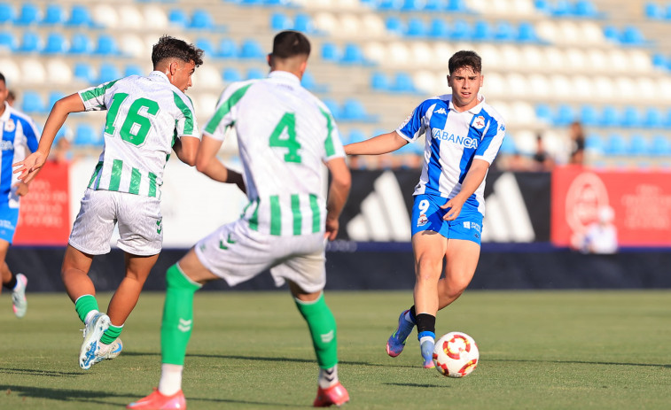 La ensoñación del Dépor Juvenil termina en pesadilla ante el ciclón Betis (2-6)