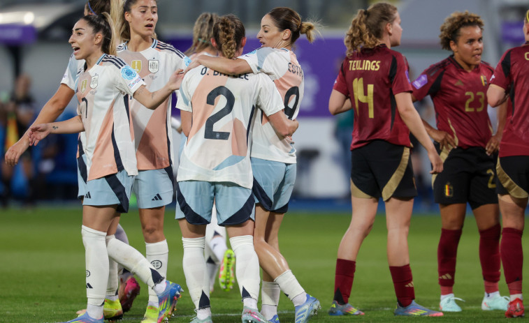 España golea a Bélgica y se jugará el pase a la fase final ante Inglaterra (1-5)