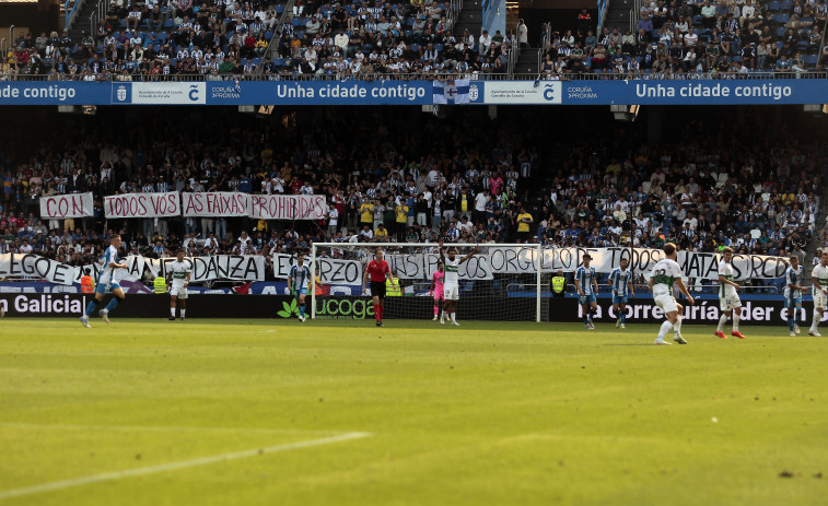 Riazor se cobra facturas entre la fiesta ajena