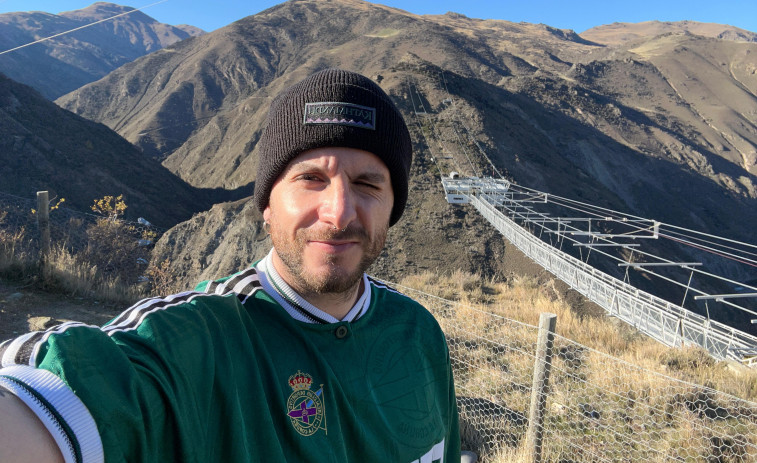 El salto al vacío de un deportivista desde la otra punta del mundo