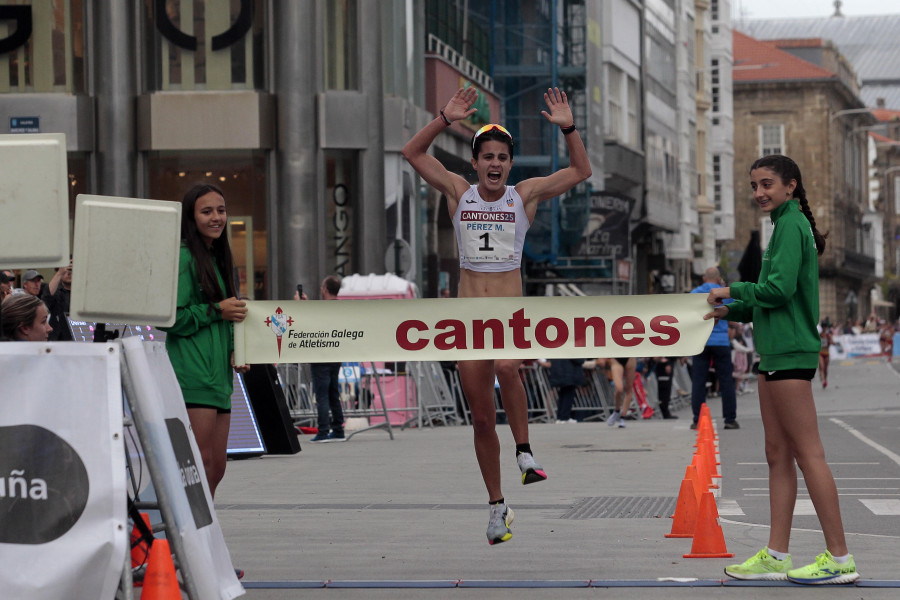 La campeona olímpica María Pérez redondea su palmarés en A Coruña con "los pelos de punta"