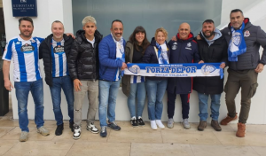 Las peñas deportivistas de Betanzos manifiestan su descontento tras la salida de Óscar Gilsanz
