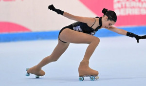 La coruñesa Olivia Rey apunta a las medallas en la Copa del Mundo de patinaje artístico