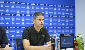 Así fue la presentación de Antonio Hidalgo como entrenador del Deportivo
