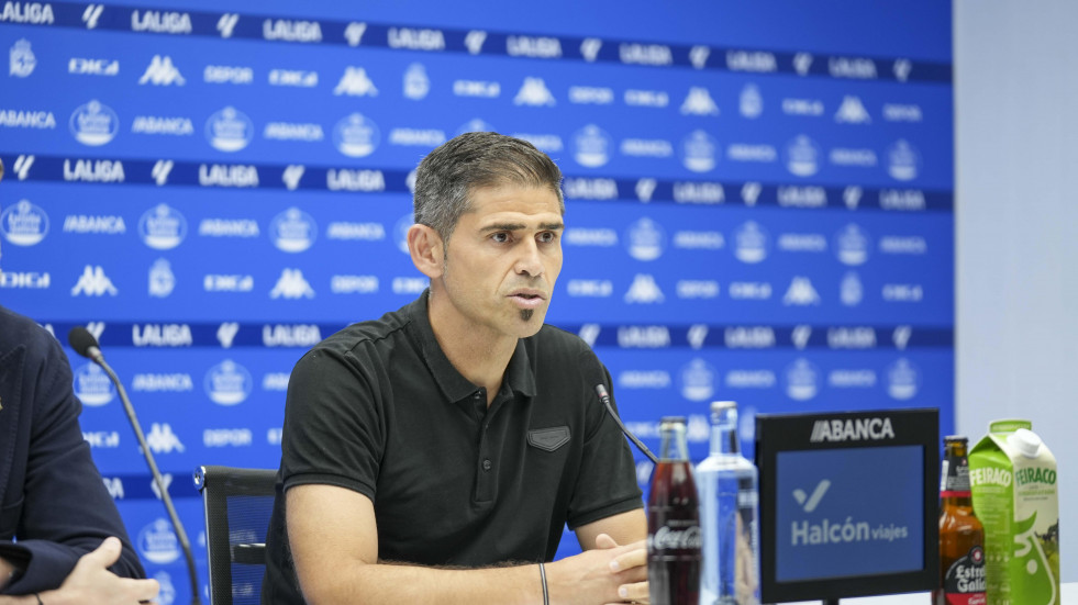 Así fue la presentación de Antonio Hidalgo como entrenador del Deportivo