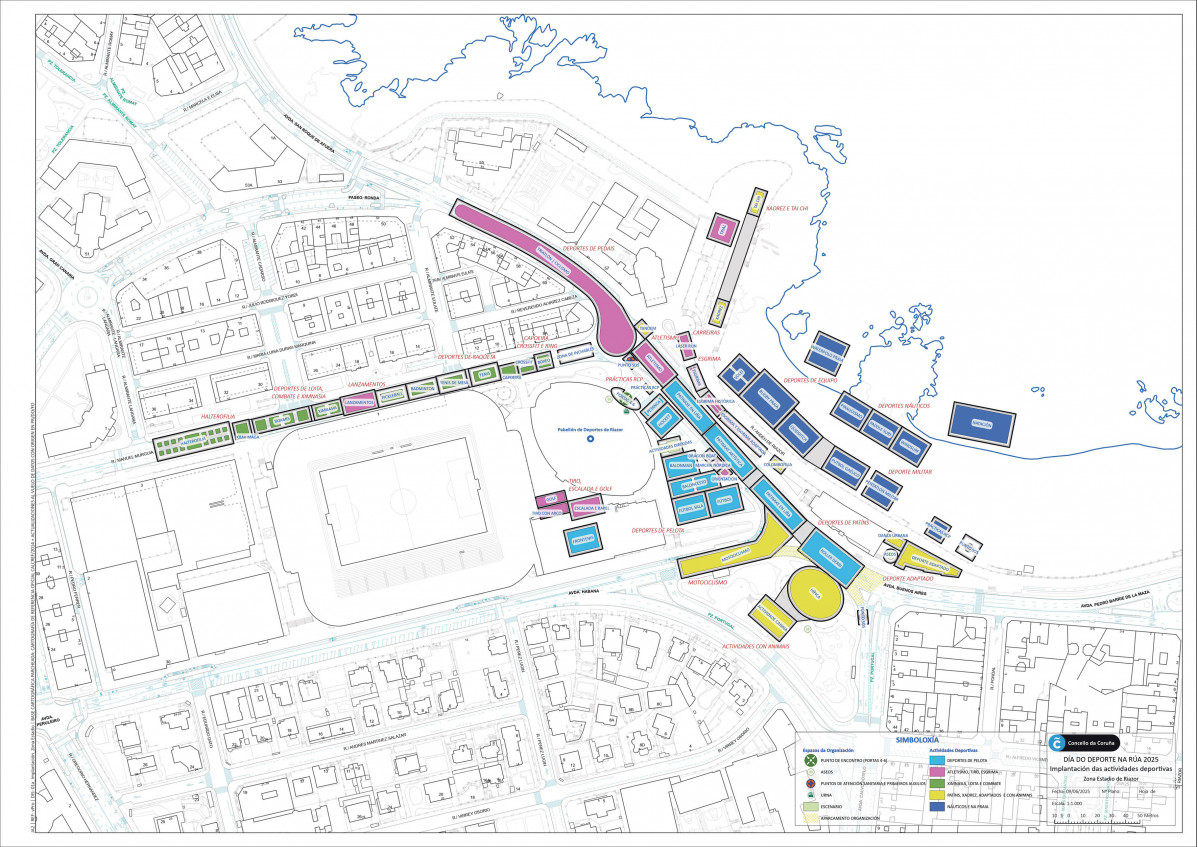 MAPA Dia Deporte 2025 Riazor