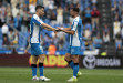 Jaime y Pablo Martínez intercambian el brazalete de capitán en el último partido de la temporada entre Deportivo y Elche  quintana