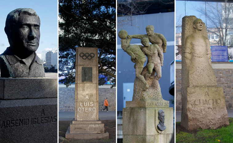 Quién es quién en las esculturas de Riazor