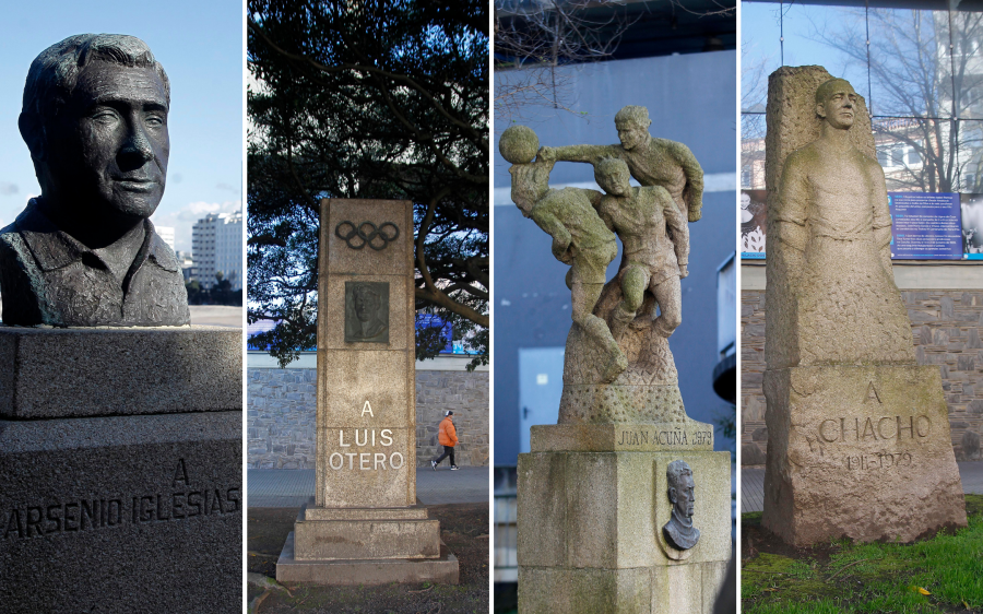 Quién es quién en las esculturas de Riazor