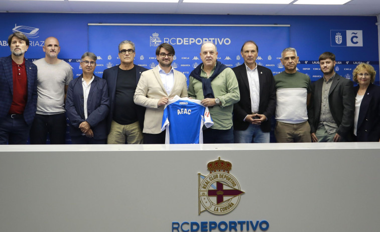 Formación y deportivismo, pilares del convenio anual entre el Dépor y la AFAC