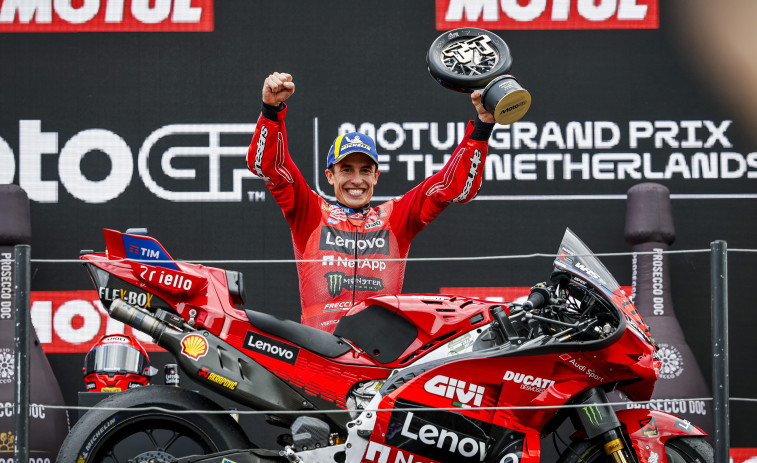 Marc Márquez suma seis victorias, es más líder, e iguala a triunfos con Giacomo Agostini