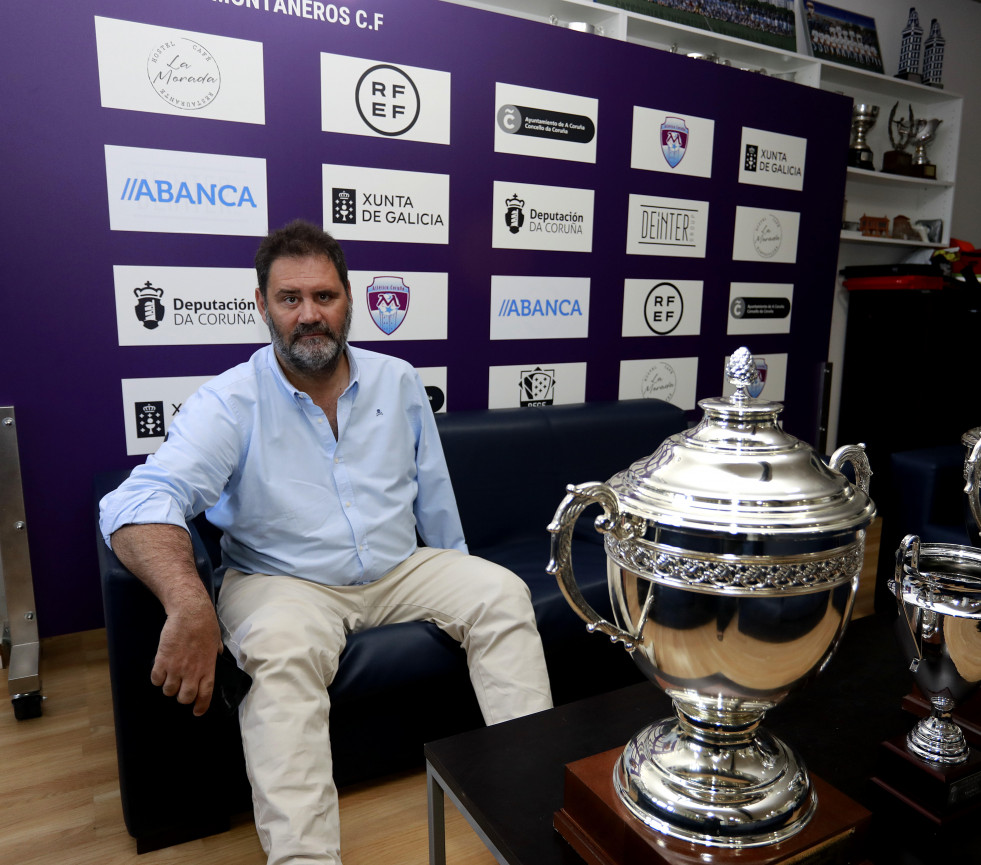 Luis Cousillas, presidente del Montañeros: “Vestimos como el Real Madrid, pero intentamos jugar como el Barcelona”