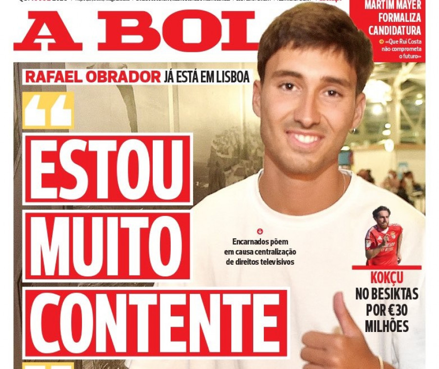 Rafa Obrador ya está en Lisboa para firmar con el Benfica