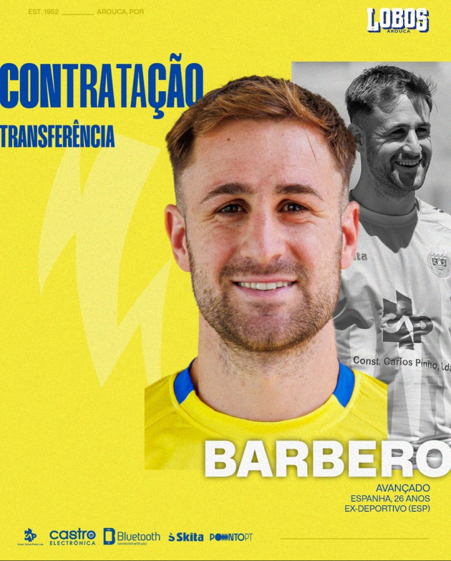 El Arouca recibe a su nuevo delantero: "Eu non son barbeiro, yo soy Barbero"