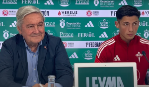Jairo Noriega, en su presentación con el Racing de Ferrol: 
