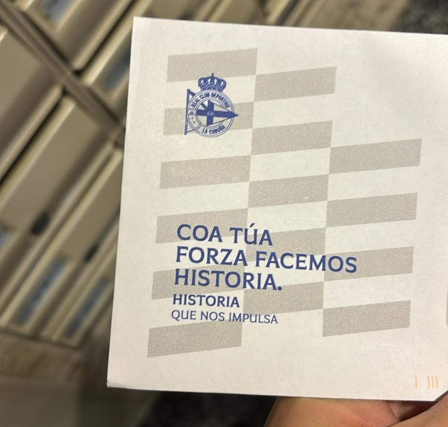 Los abonos de la temporada 25-26 comienzan a llegar a las casas deportivistas