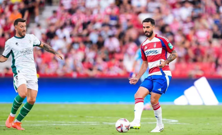 Pablo Insua, en la rampa de salida del primer rival del Deportivo en Liga