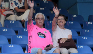 La hinchada del Dépor entra en calor