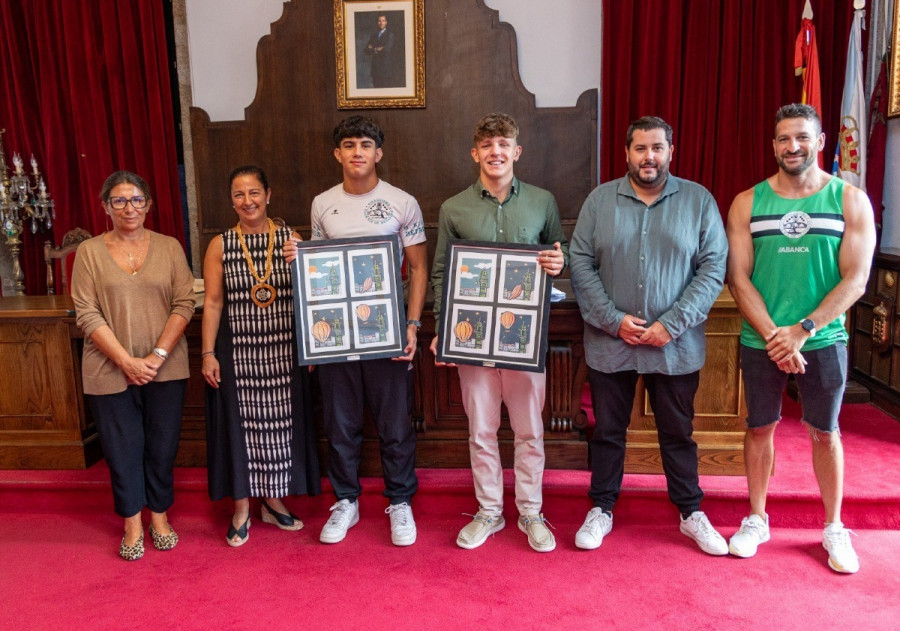 Betanzos homenajea a Antón Lagares y Javi Cid