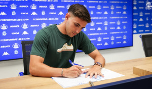 El Fabril incorpora al atacante zaragozano Pablo Cortés por dos temporadas