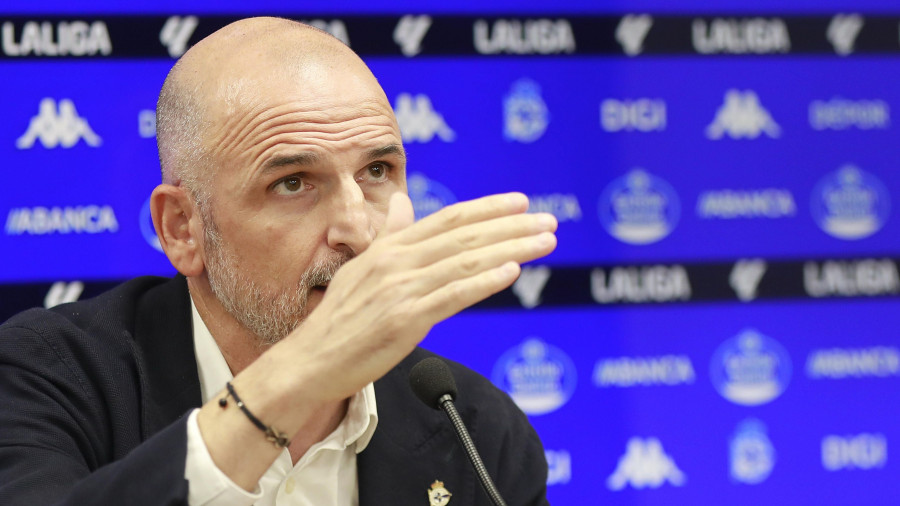 Fernando Soriano, sin relax, pese a la euforia por el estreno del Dépor